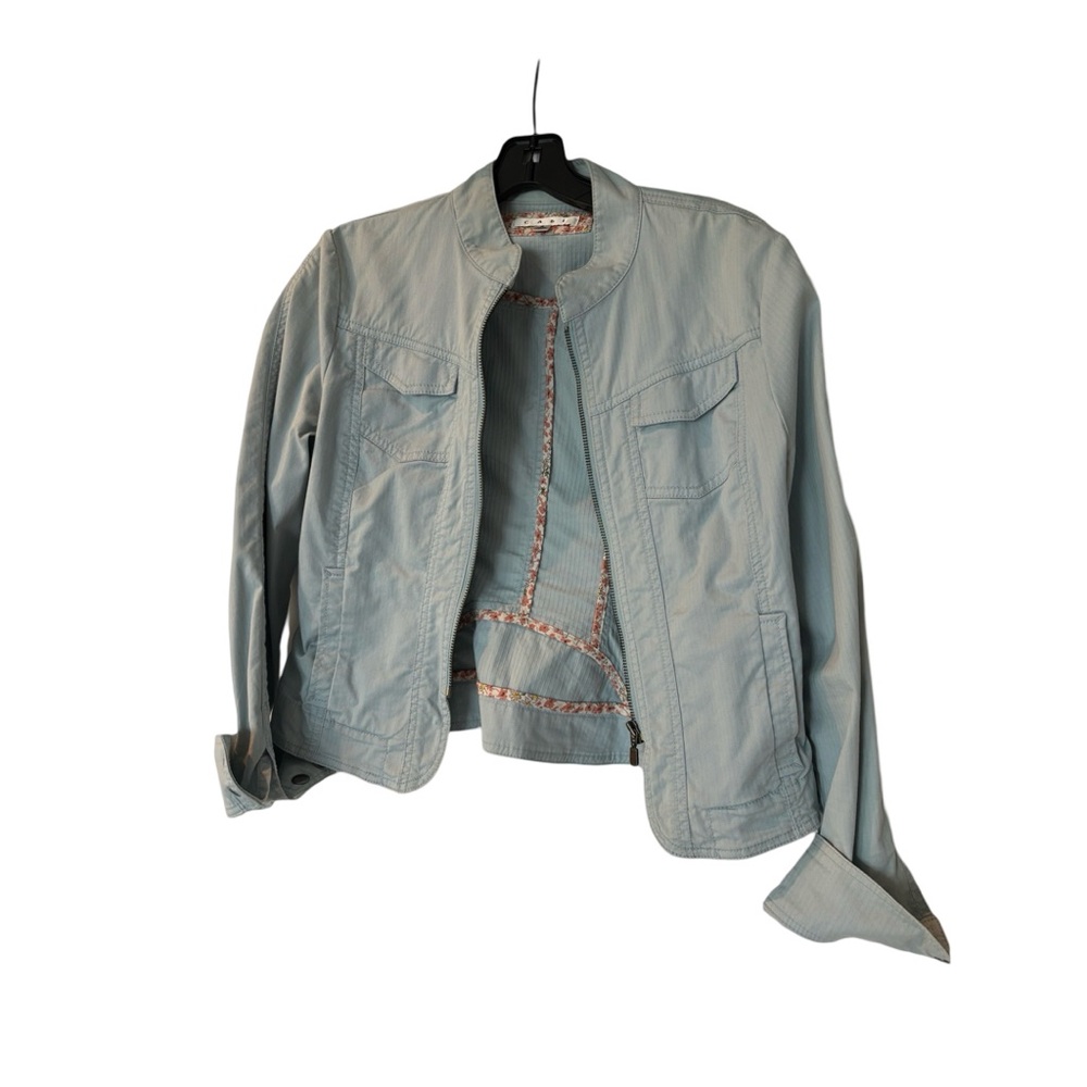 Cabi NY: Bomber jacket, blue, cotton size small Cabi